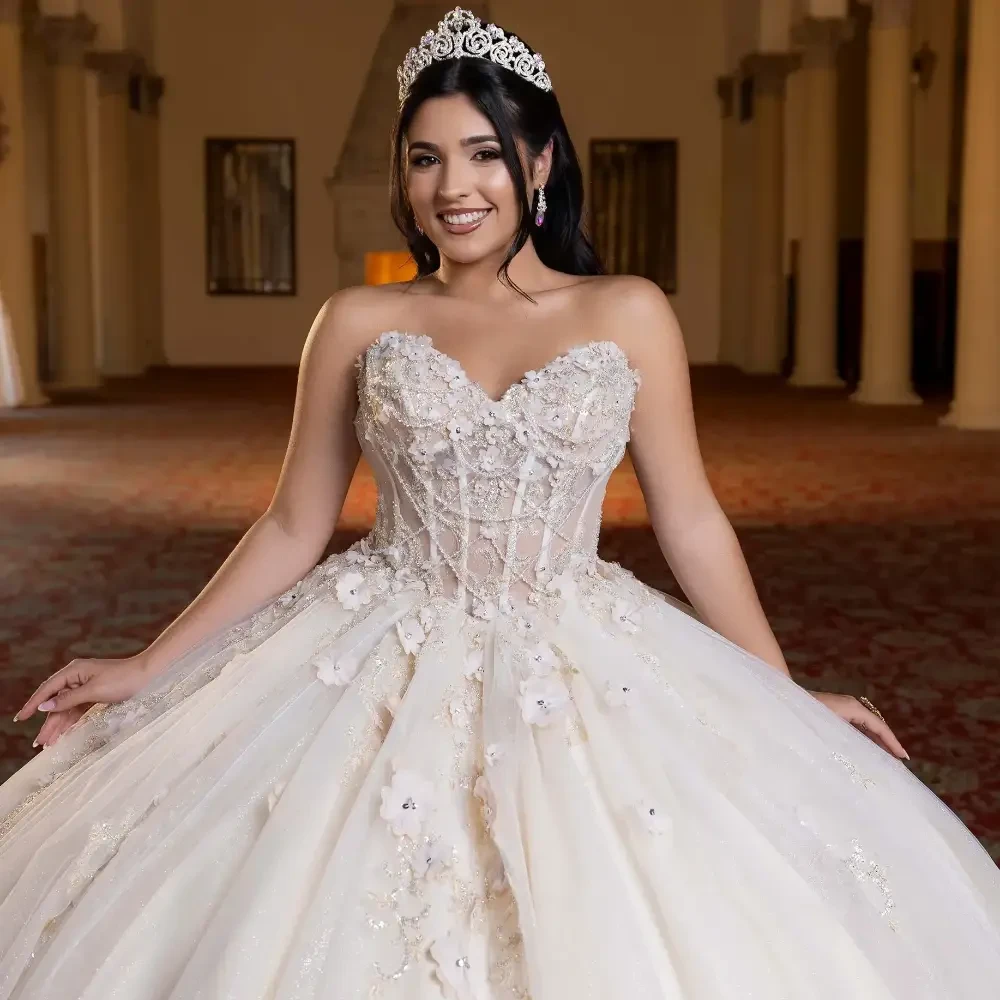 Model wearing a Princesa by Ariana Vara Quinceañera dresses